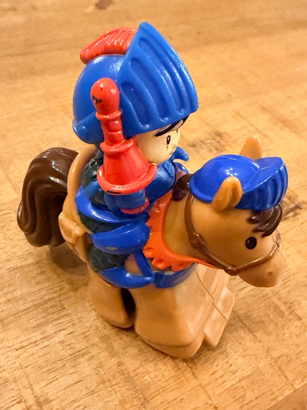 Mike the Knight Little People Klip Klop horse vintage